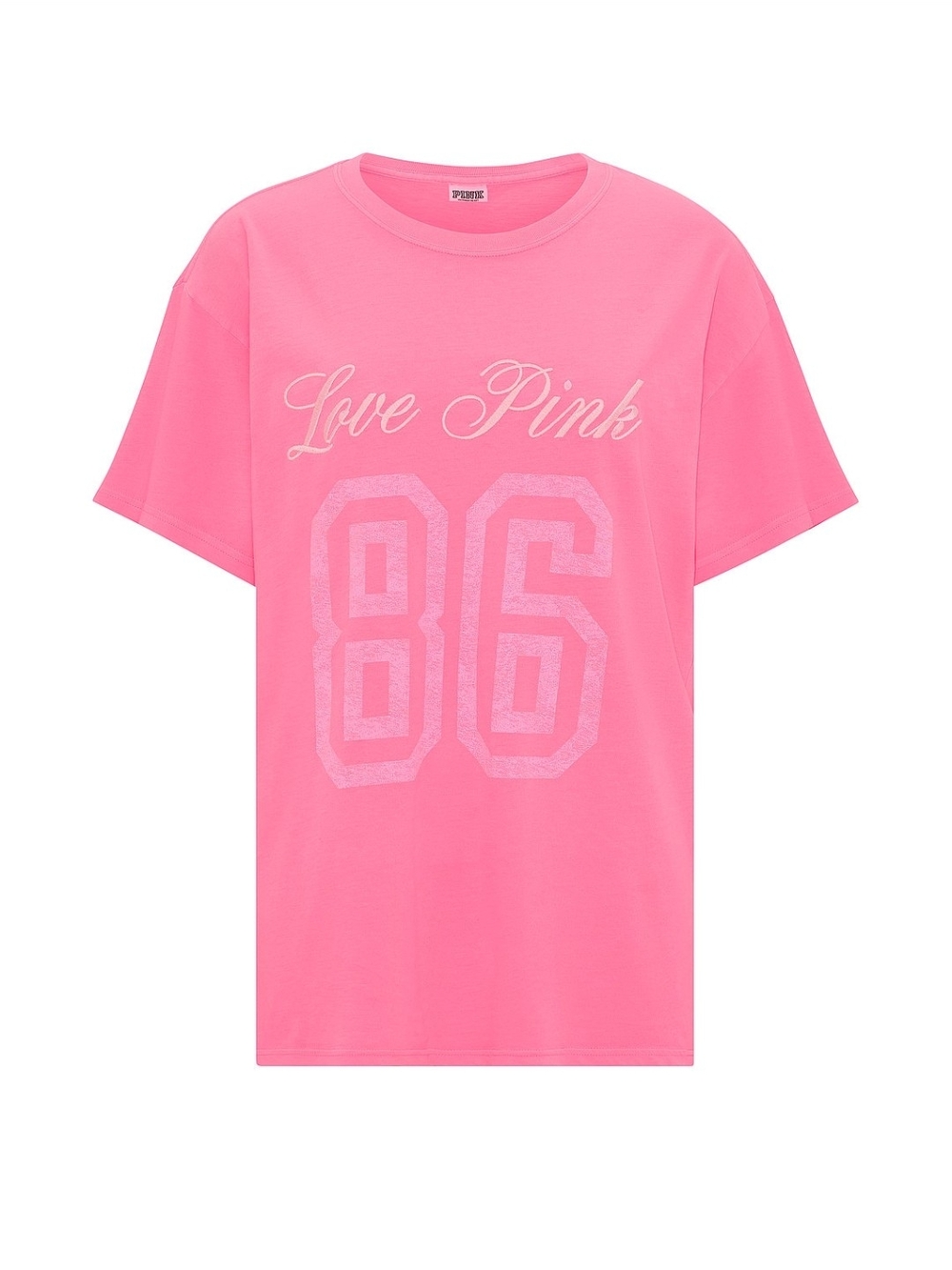 PINK Victoria's Secret Hot Pink 'Love Pink 86' Graphic Tee